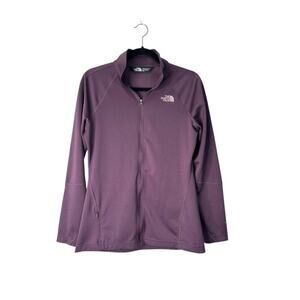The North Face Jacket Womens M Purple Flash Dry Full Zip Fleece Athletic Outdoor